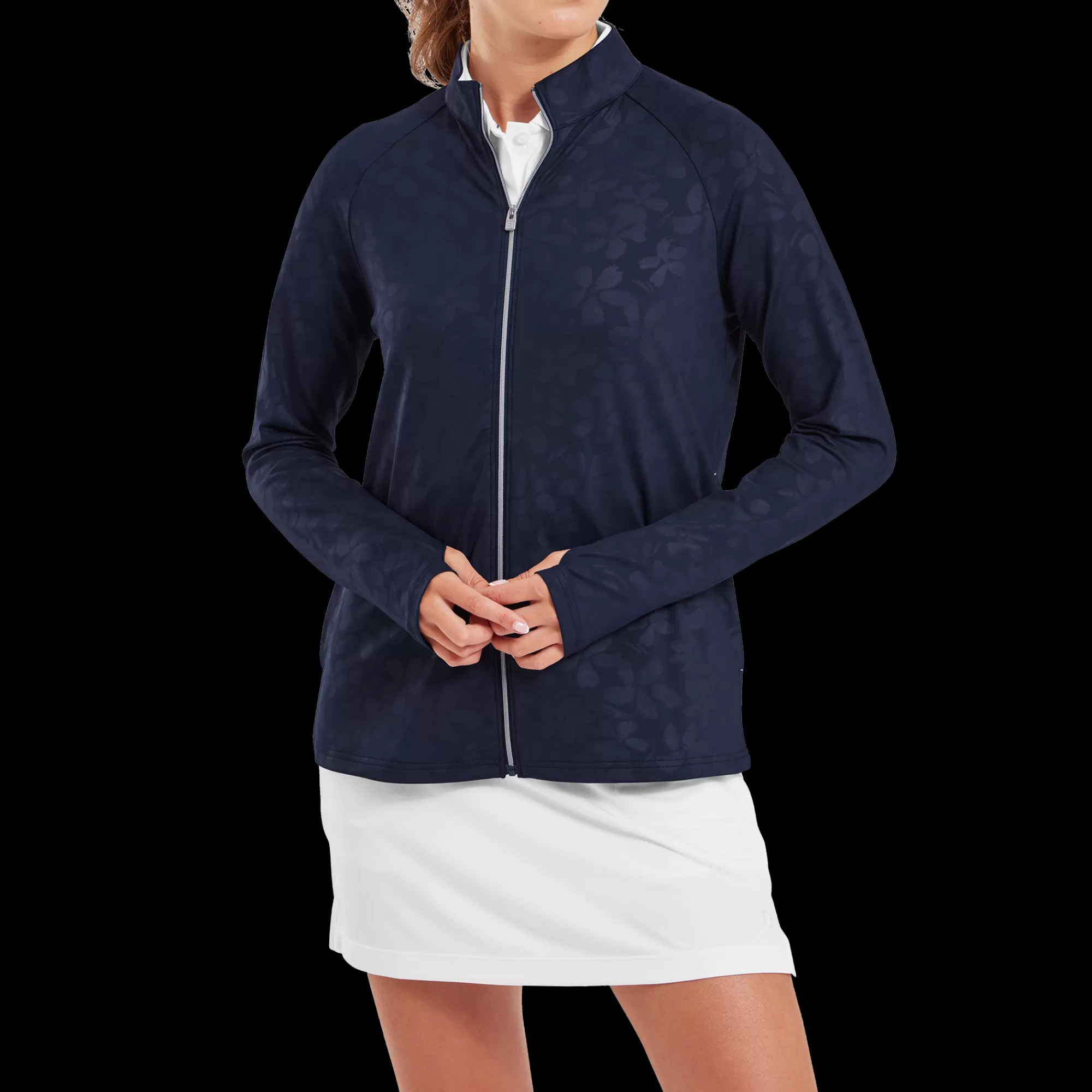 Damen FootJoy Blumenmotiv Midlayer