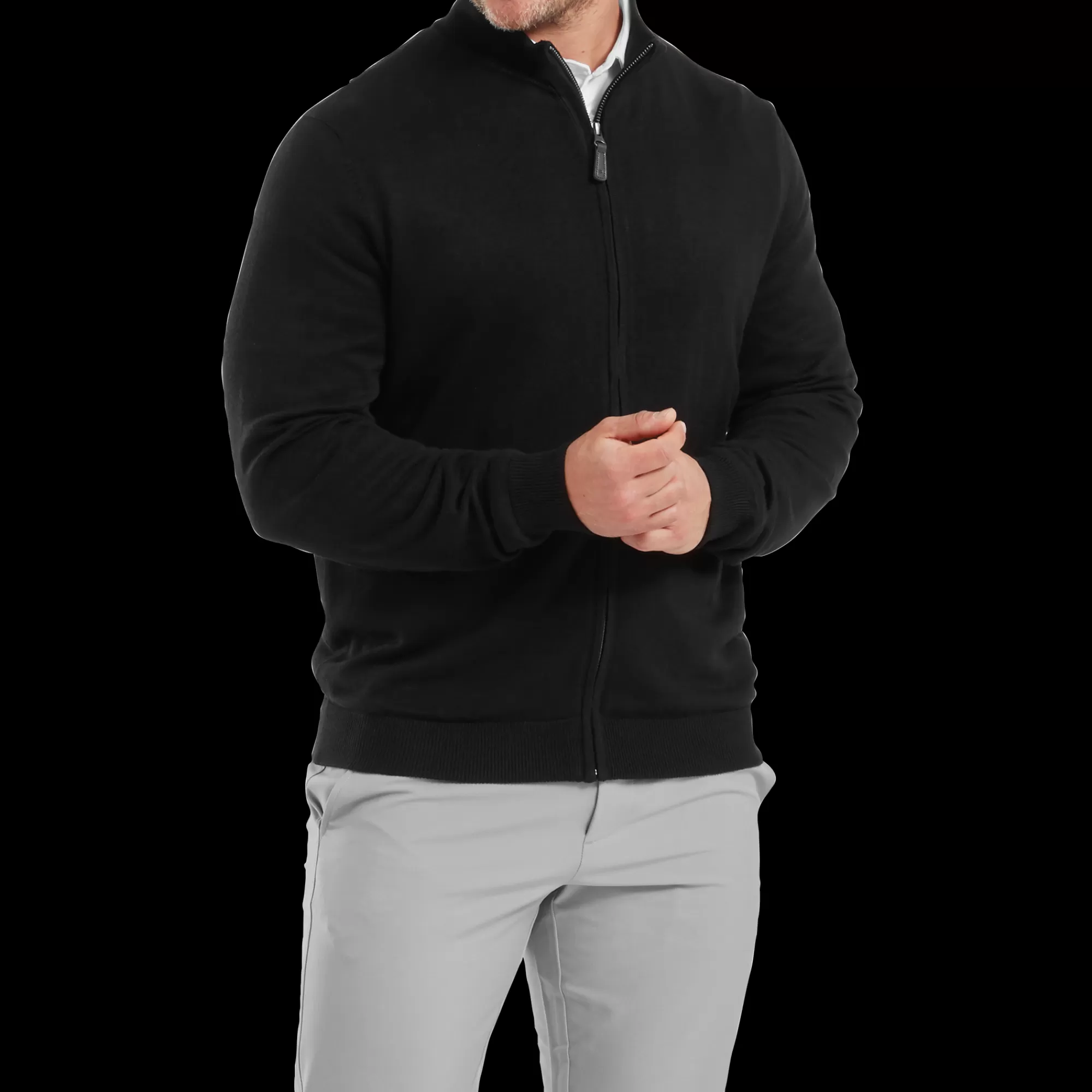 Herren FootJoy Drirelease Full-Zip Lined Pullover