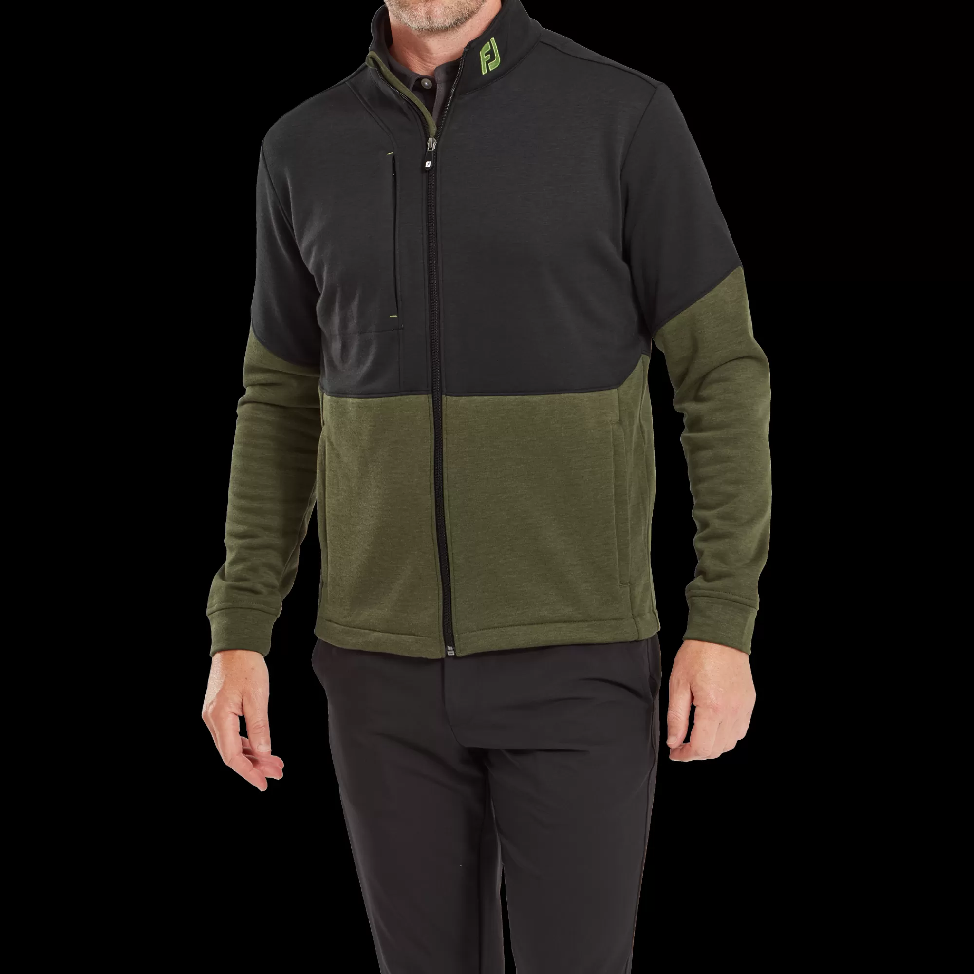 Herren FootJoy Farbblock Full-Zip Chill-Out