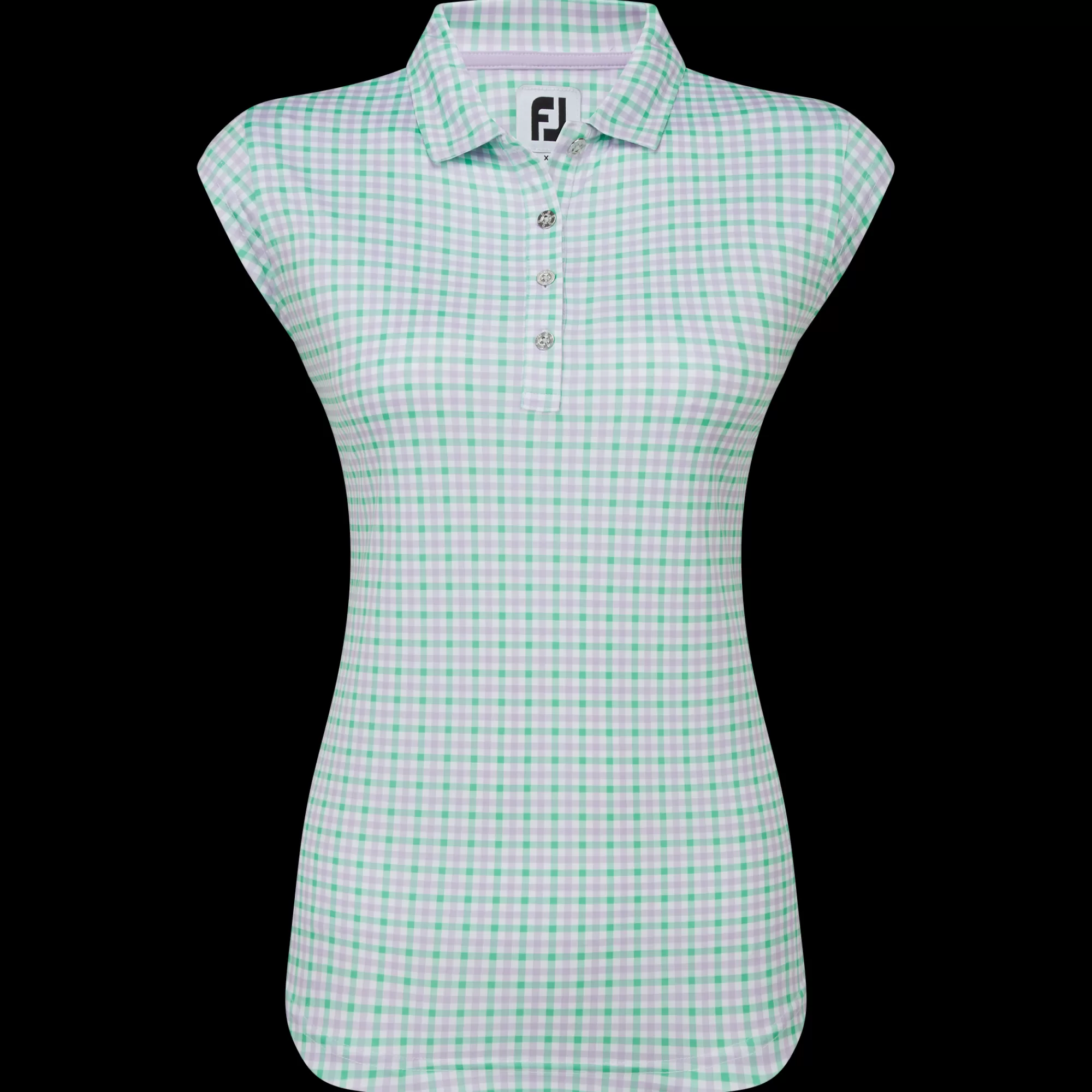 Damen FootJoy Gingham Interlock