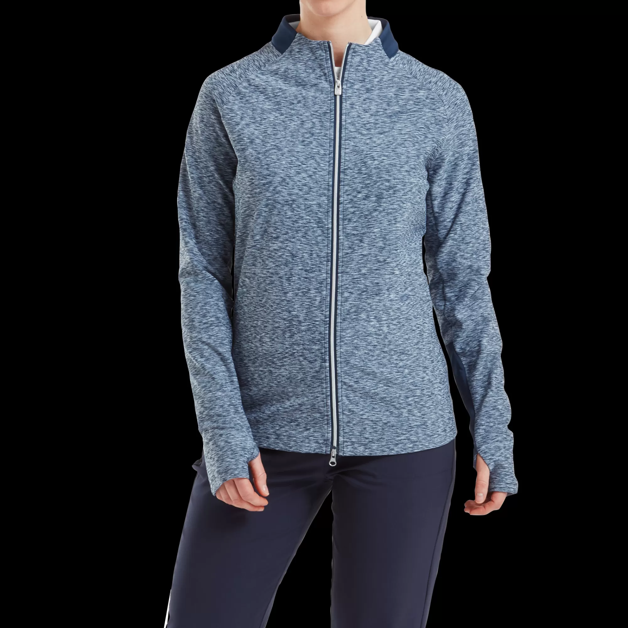 Damen FootJoy Space Dye Thermal Reißverschluss Midlayer