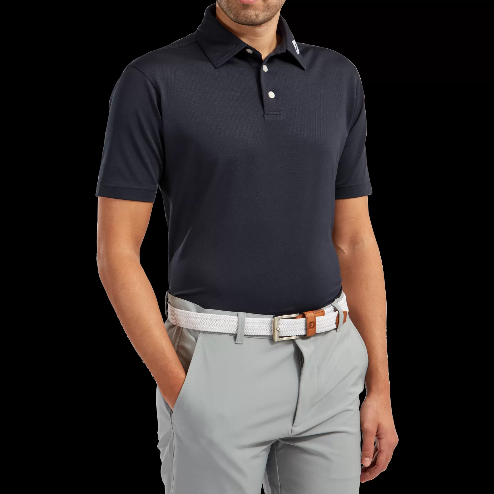 Herren FootJoy Stretch Piqué, Uni