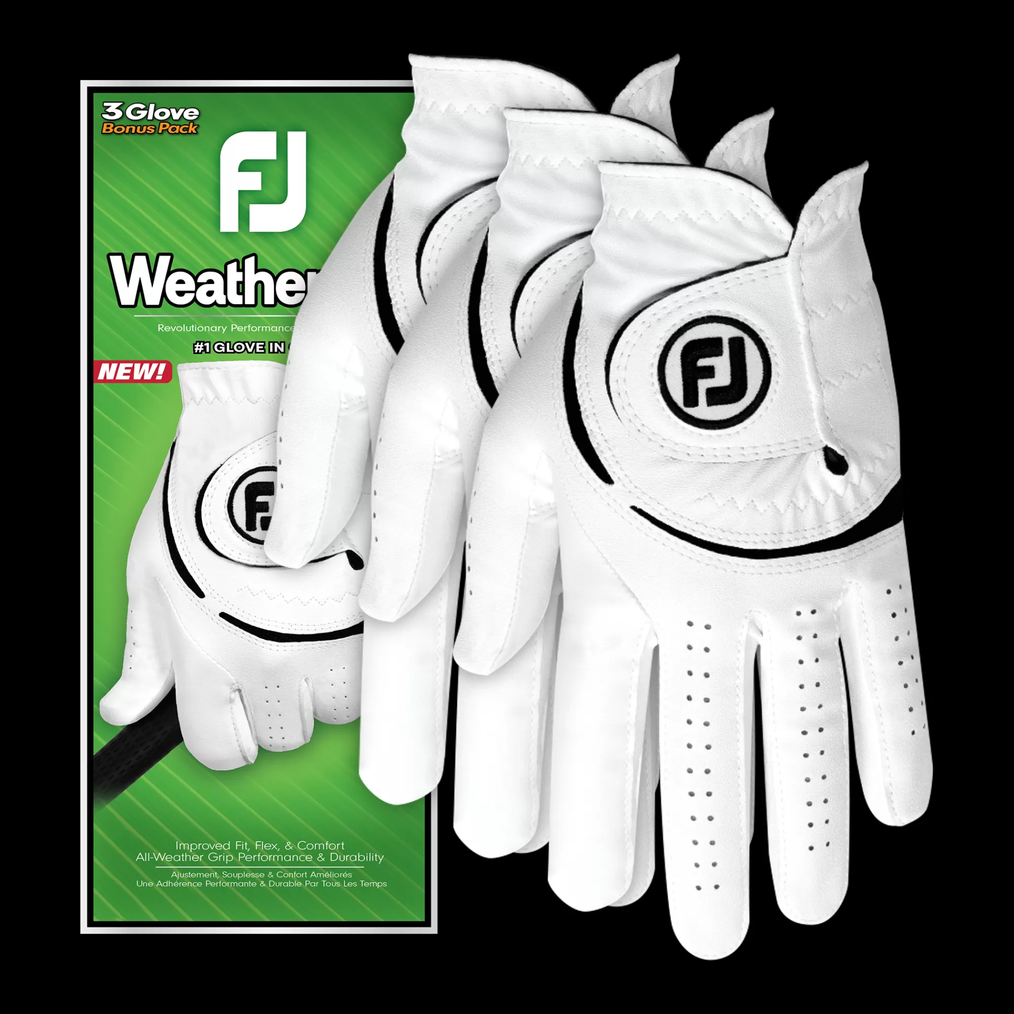 Herren FootJoy WeatherSof 3-Pack