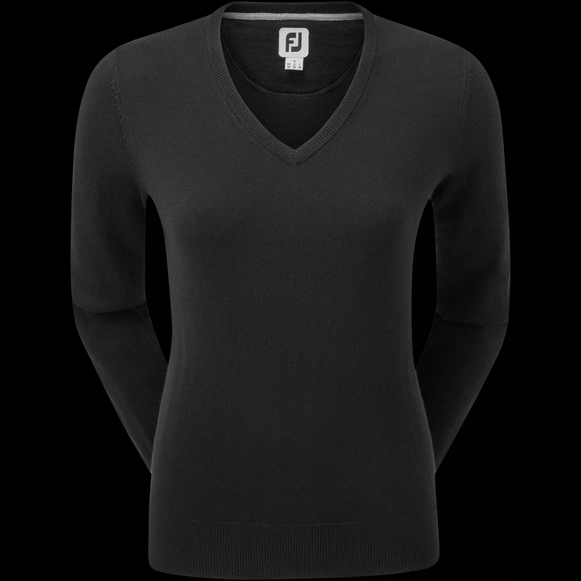 Damen FootJoy Wollmischpullover Mit V-Ausschnitt